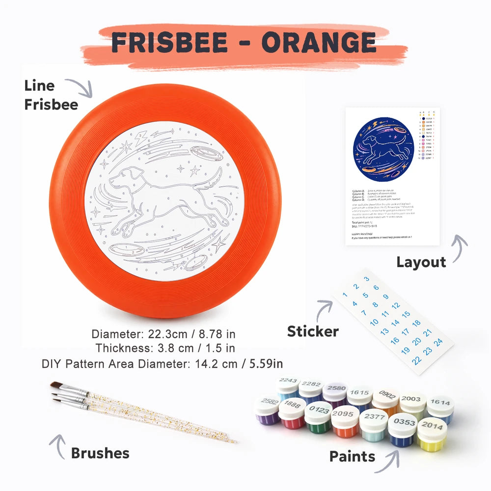 
Paint by Numbers - Frisbee | Space Dog Constellation
