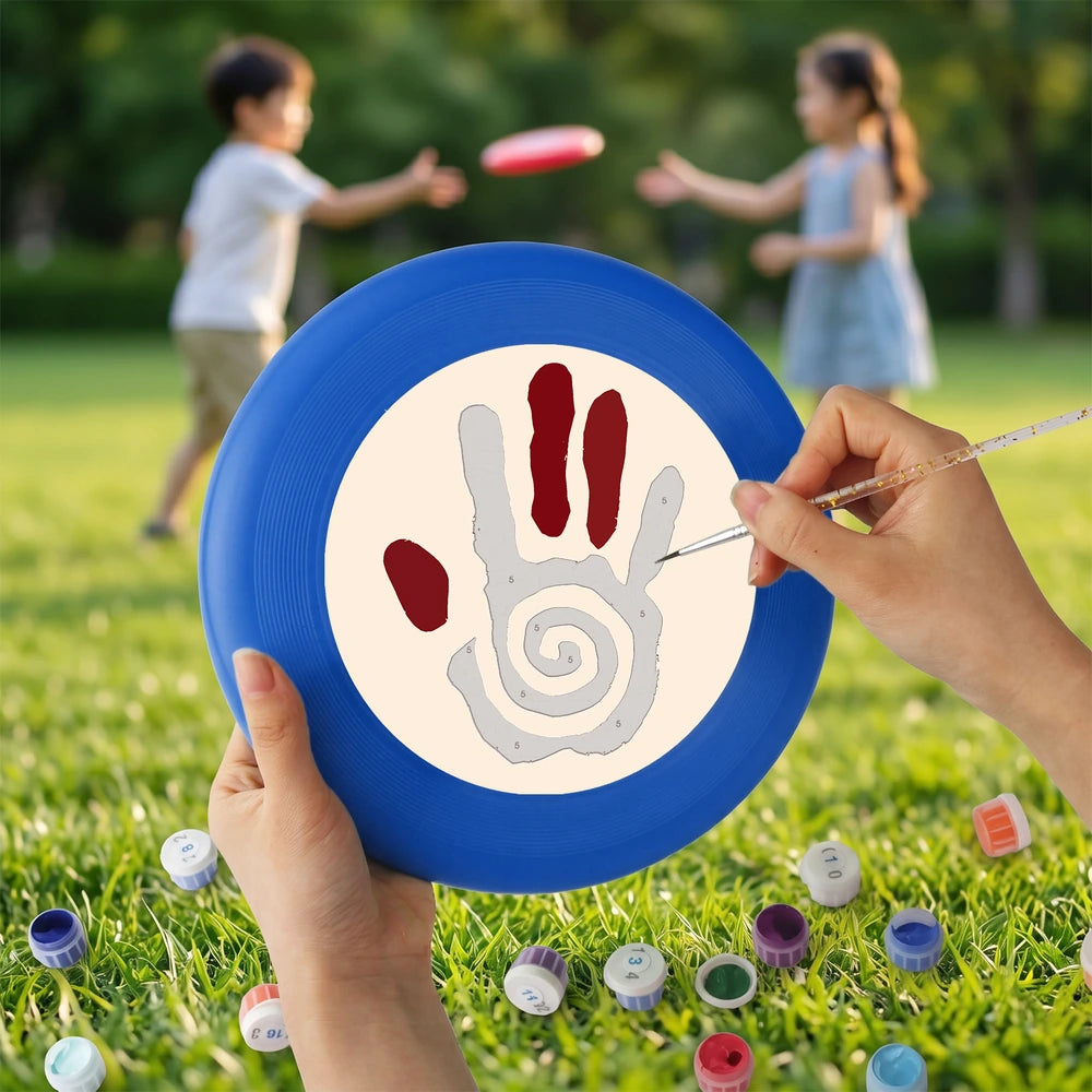 
Paint by Numbers - Frisbee | Spiral Hand Symbol