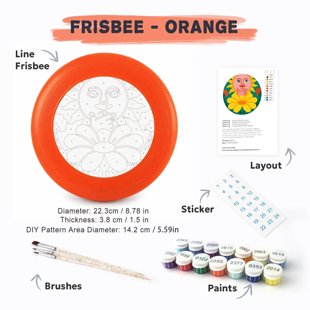 Paint by Numbers - Frisbee | Sun and Moon in Bloom
