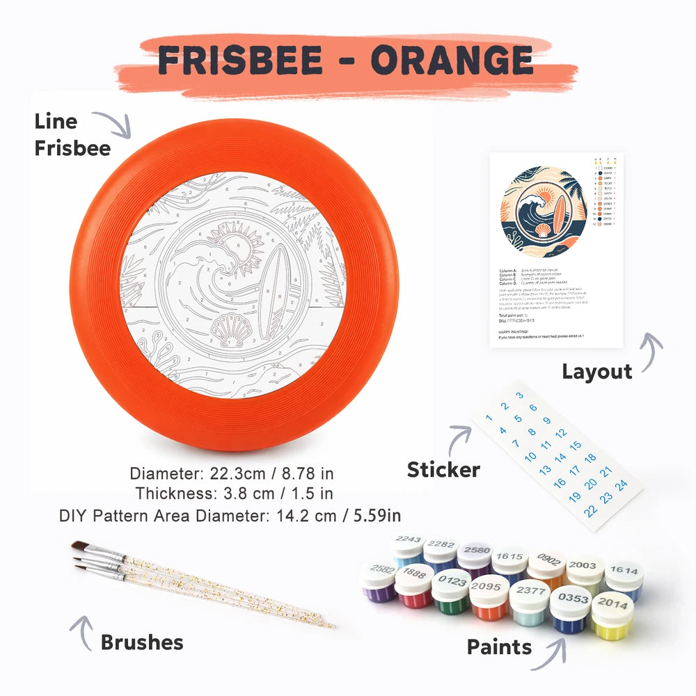 Paint by Numbers - Frisbee | Surf and Sun