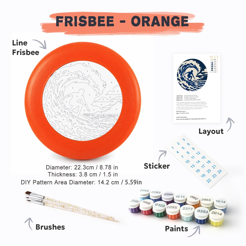 
Paint by Numbers - Frisbee | Surfer in the Wave