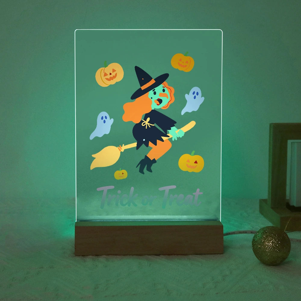 
Paint by Numbers - Halloween Light | Flying Witch Trick or Treat