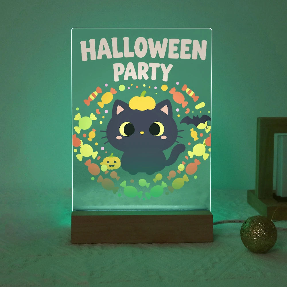 Paint by Numbers - Halloween Light | Halloween Party Kitten