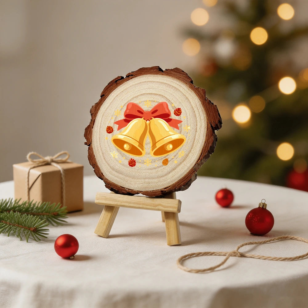 
Paint by Numbers - Wood Slice | Ringing Christmas Bells