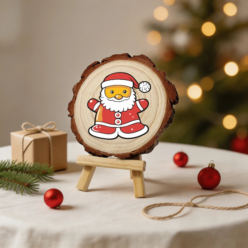 Paint by Numbers - Wood Slice | Santa Chick