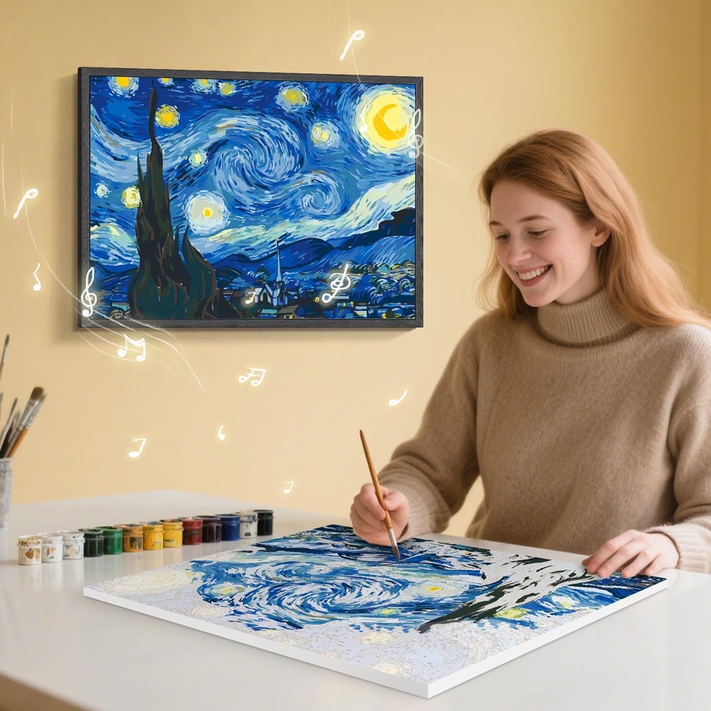 Paint by Numbers with Bluetooth Speaker – Create Art That Looks & Sounds Incredible
