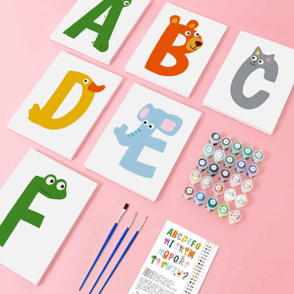 Paint by Numbers – Alphabet Painting Kit | A to Z Animal Friends