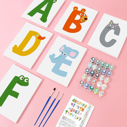 Paint by Numbers – Alphabet Painting Kit | A to Z Animal Friends