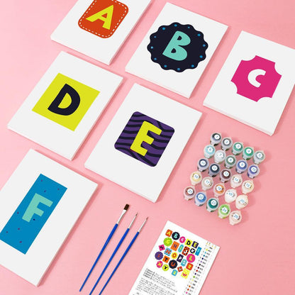 Paint by Numbers – Alphabet Painting Kit | A to Z Color Pop Letters