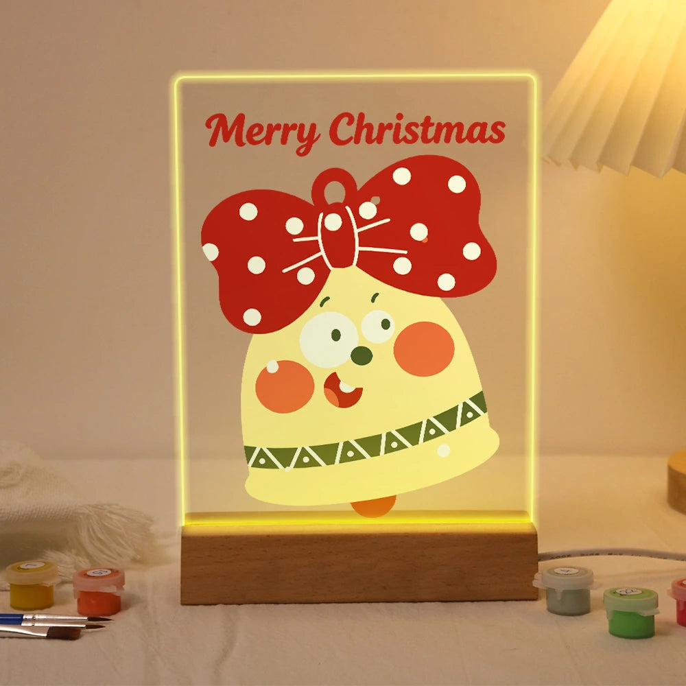 
Paint by Numbers - Christmas Light | Christmas Bell with Red Bow