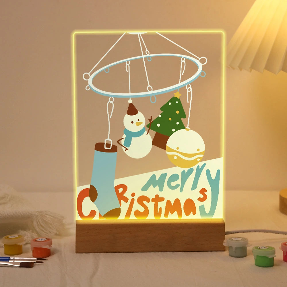 
Paint by Numbers - Christmas Light | Christmas Mobile with Stocking