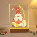 Paint by Numbers - Christmas Light | Cozy Gnome with Tiny Snowman