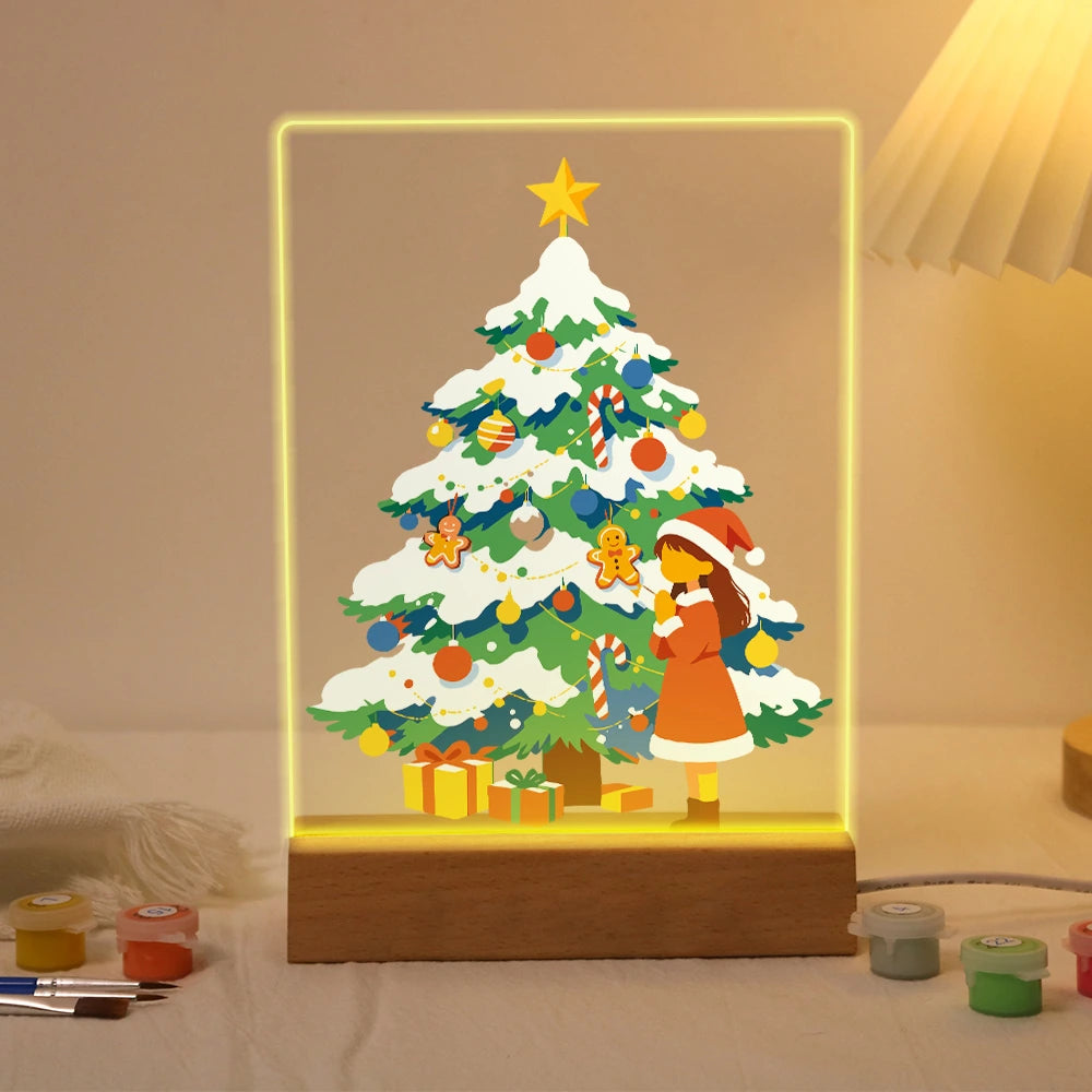 
Paint by Numbers - Christmas Light | Girl at the Snowy Tree