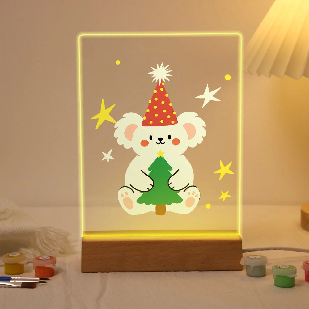 Paint by Numbers - Christmas Light | Koala Hugging a Little Tree