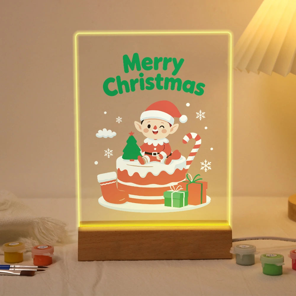 
Paint by Numbers - Christmas Light | Little Elf on the Christmas Cake