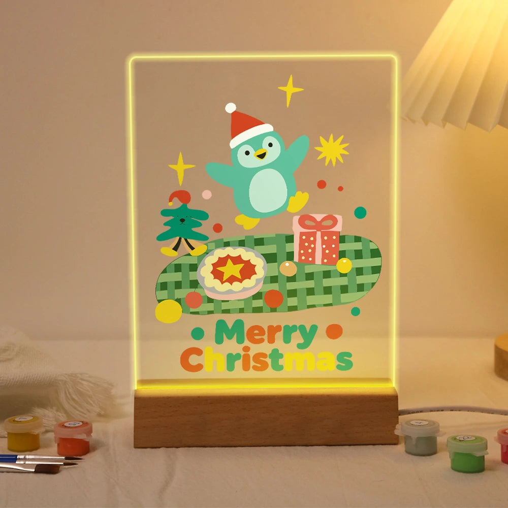 
Paint by Numbers - Christmas Light | Penguin on the Gift Pile