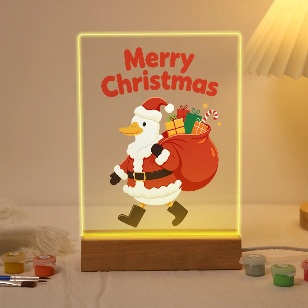 
Paint by Numbers - Christmas Light | Santa Duck on the Way
