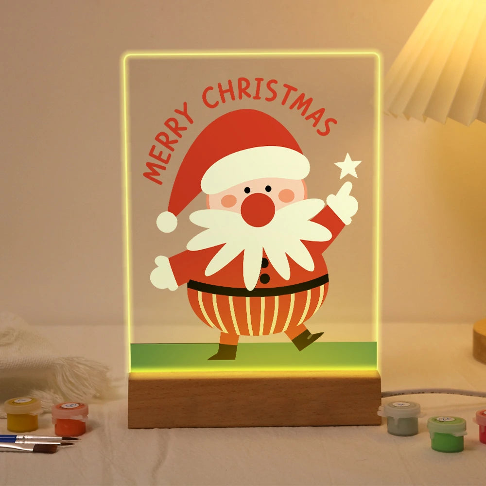 
Paint by Numbers - Christmas Light | Santa Reaching for the Star