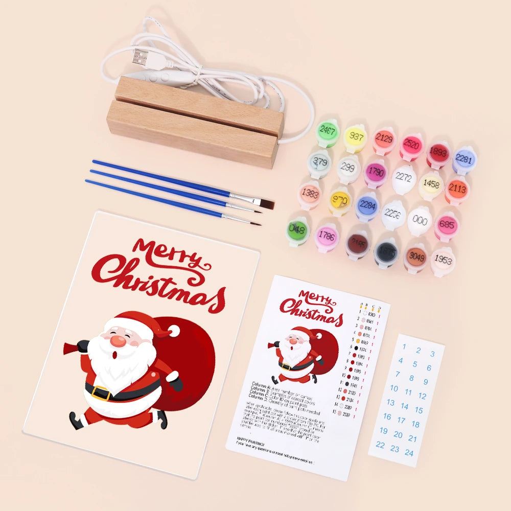 
Paint by Numbers - Christmas Light | Santa on His Way