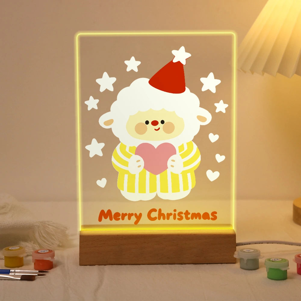 
Paint by Numbers - Christmas Light | Sheep with a Big Heart