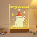 Paint by Numbers - Christmas Light | White Cat in a Party Hat