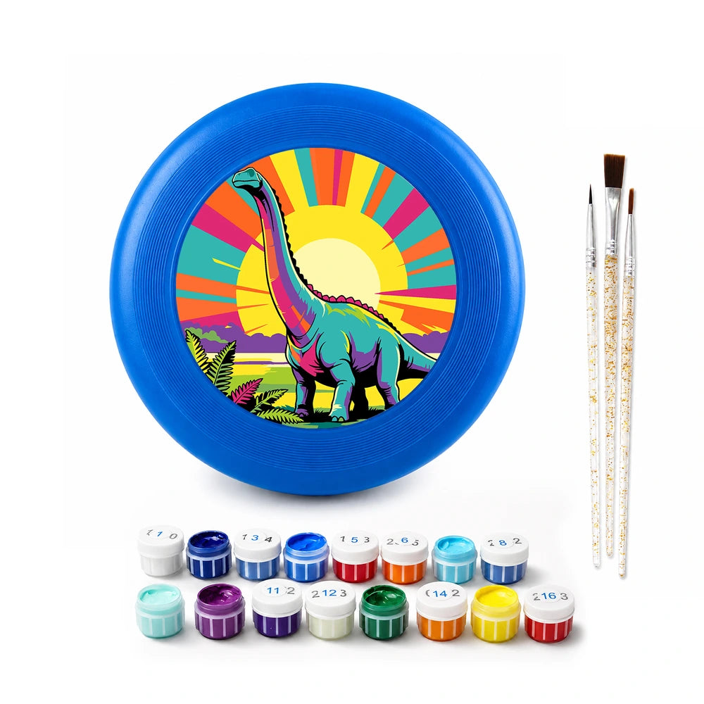 Paint by Numbers - Frisbee | Brontosaurus at Sunrise