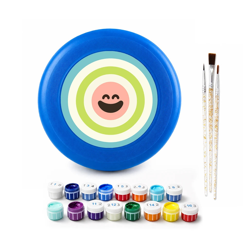 Paint by Numbers - Frisbee | Bullseye Smile in Green