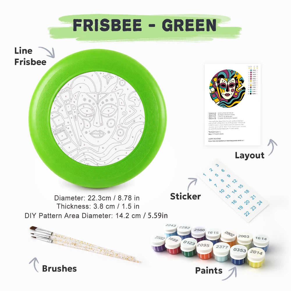 Paint by Numbers - Frisbee | Carnival Mask