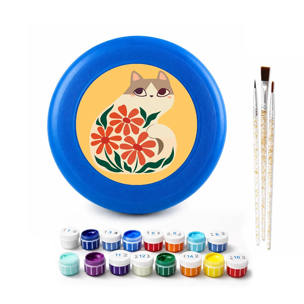 
Paint by Numbers - Frisbee | Cat Among Red Flowers