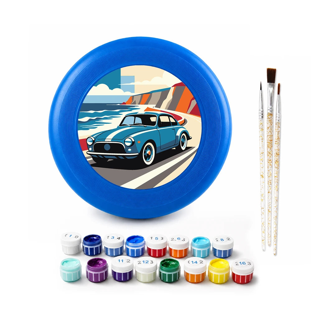 
Paint by Numbers - Frisbee | Classic Car by the Sea