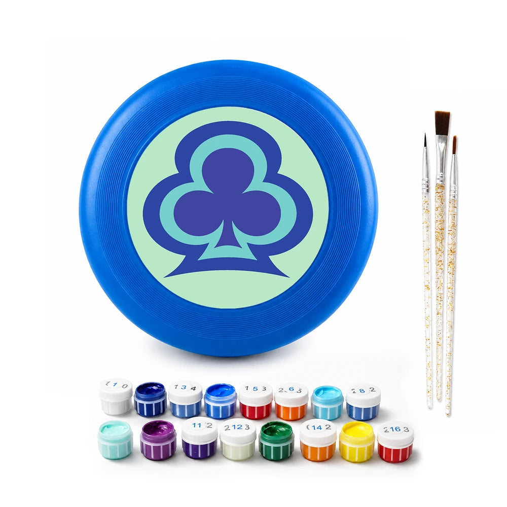 
Paint by Numbers - Frisbee | Clover Symbol