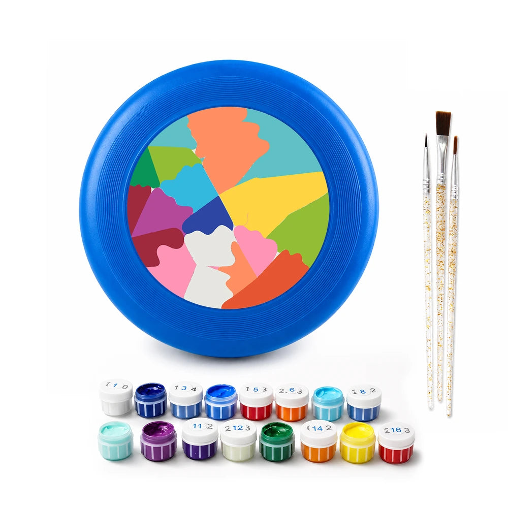 Paint by Numbers - Frisbee | Colour Block Wolf