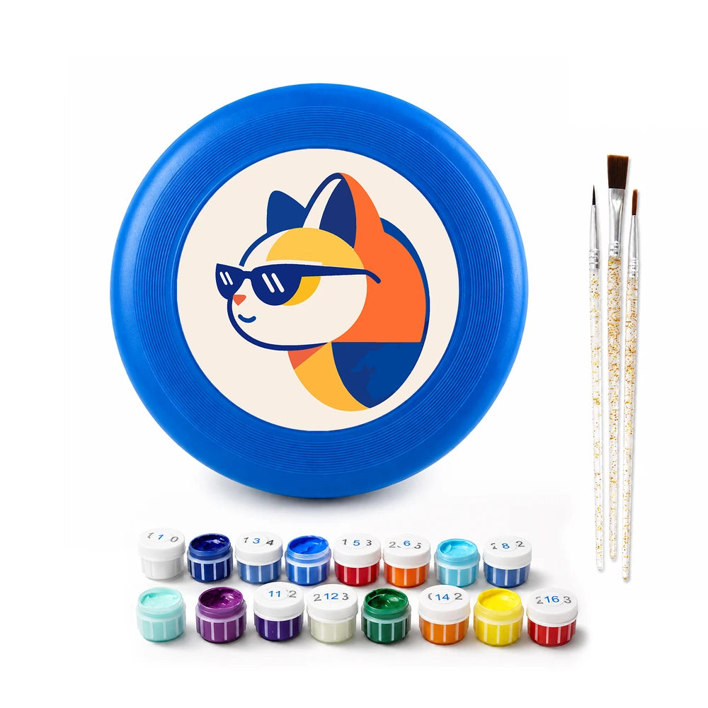 Paint by Numbers - Frisbee | Cool Geometric Fox