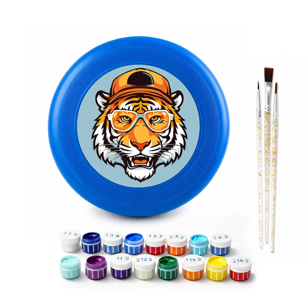 
Paint by Numbers - Frisbee | Cool Tiger in a Cap