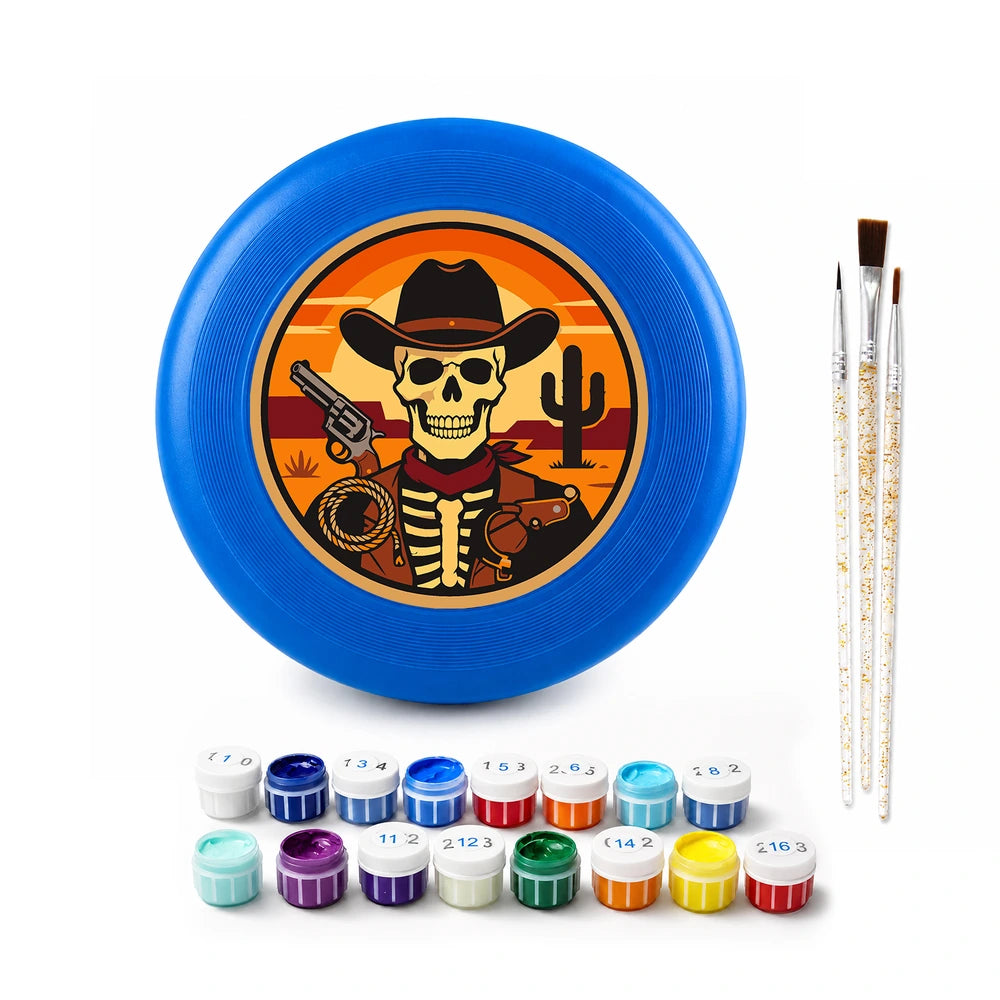Paint by Numbers - Frisbee | Cowboy Skeleton