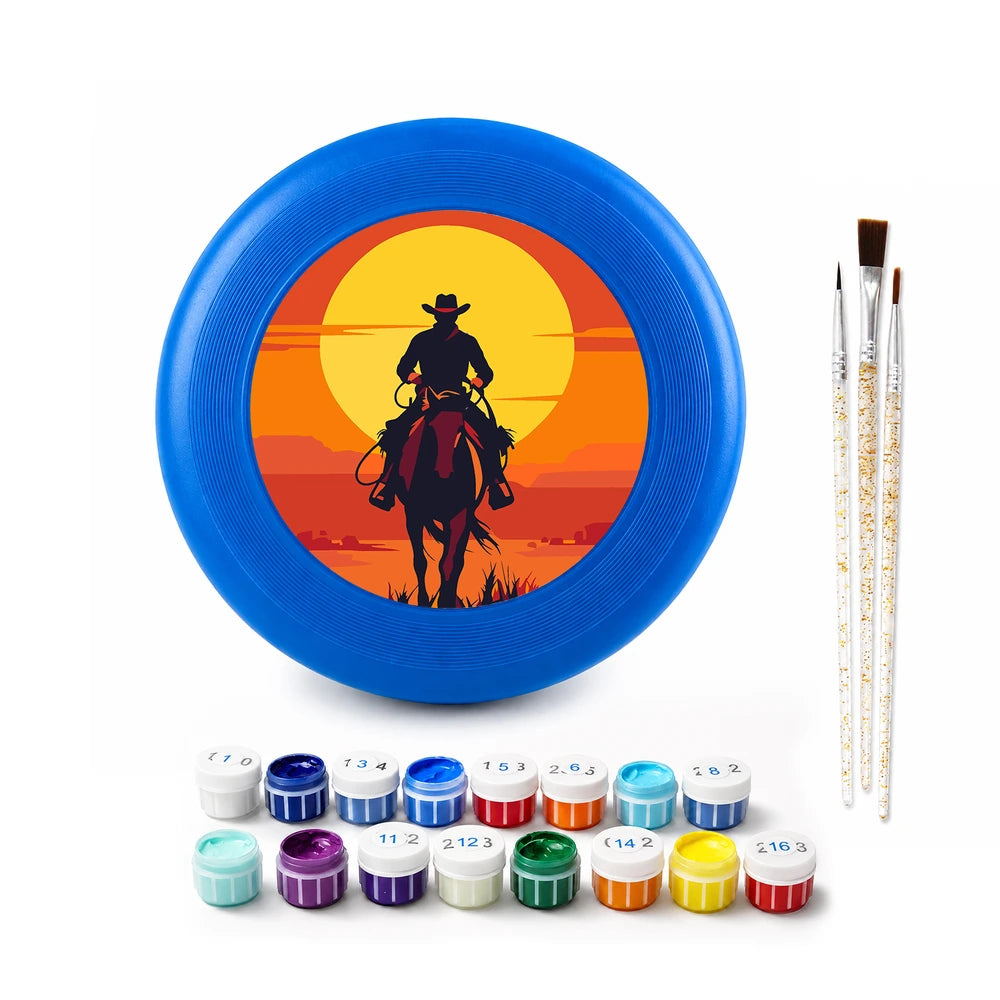 
Paint by Numbers - Frisbee | Cowboy at Sunset