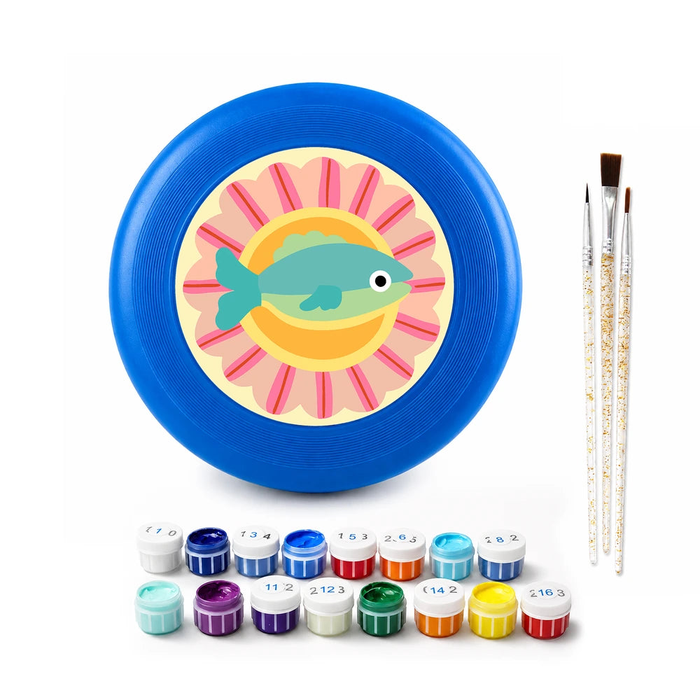 
Paint by Numbers - Frisbee | Fish in Pink Rays