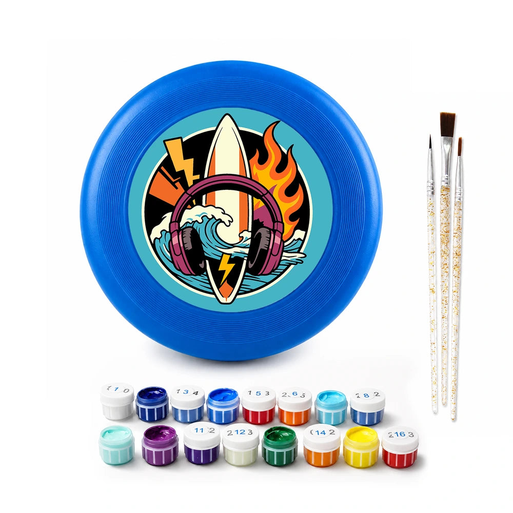 
Paint by Numbers - Frisbee | Flaming Surfboard