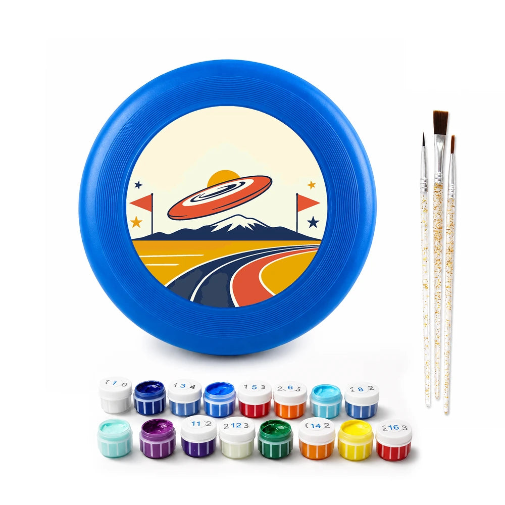 Paint by Numbers - Frisbee | Flying Disc over the Ramp