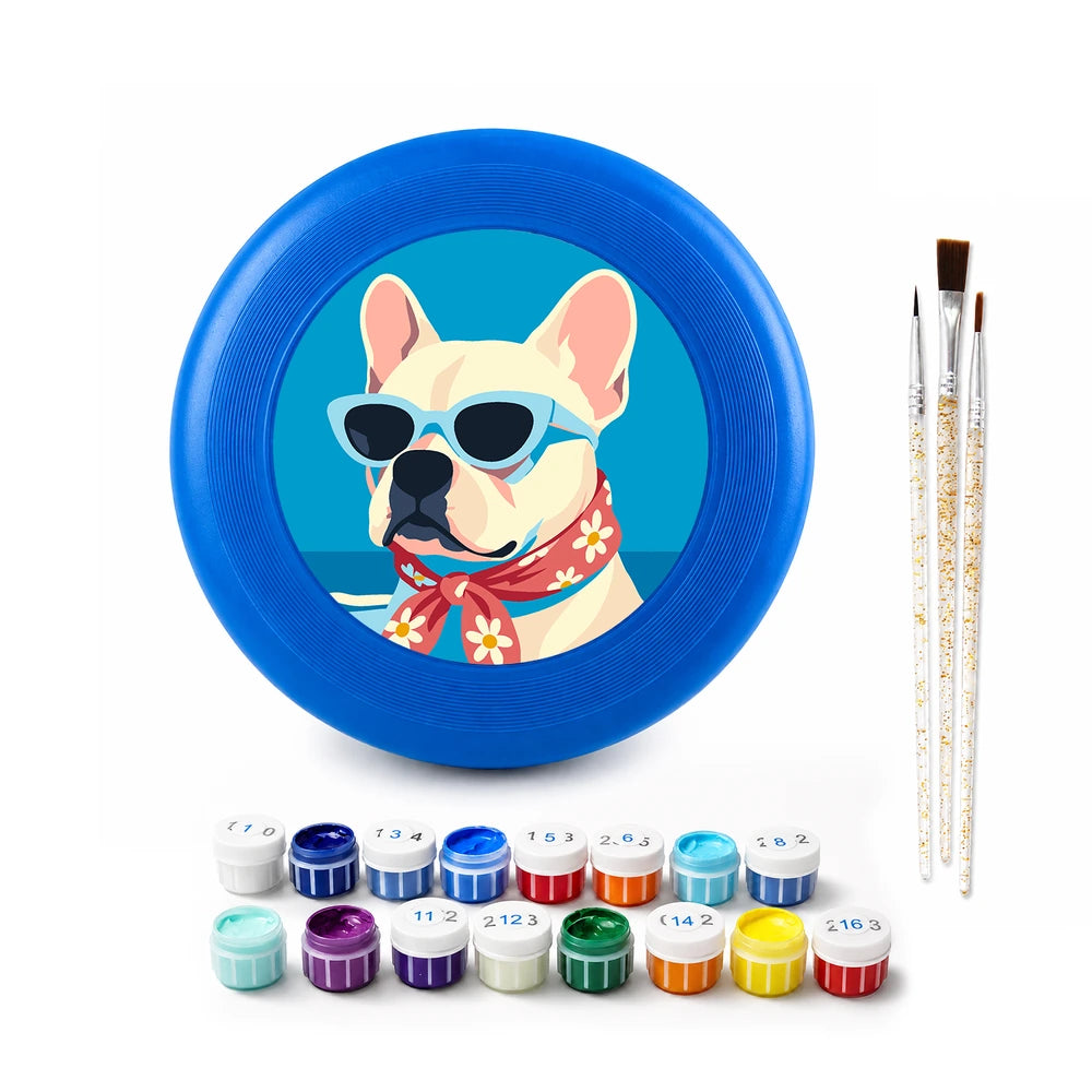 
Paint by Numbers - Frisbee | French Bulldog in Sunglasses