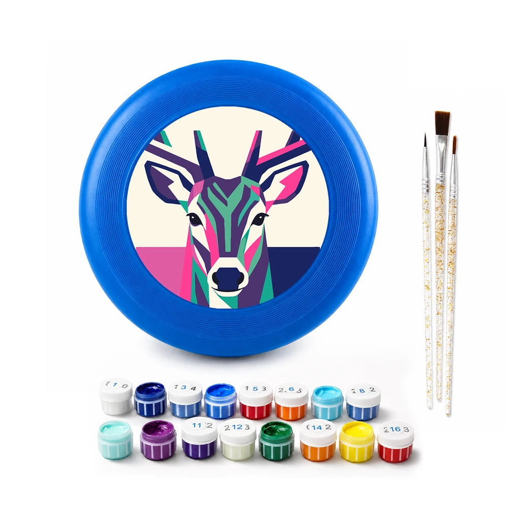 Paint by Numbers - Frisbee | Geometric Deer