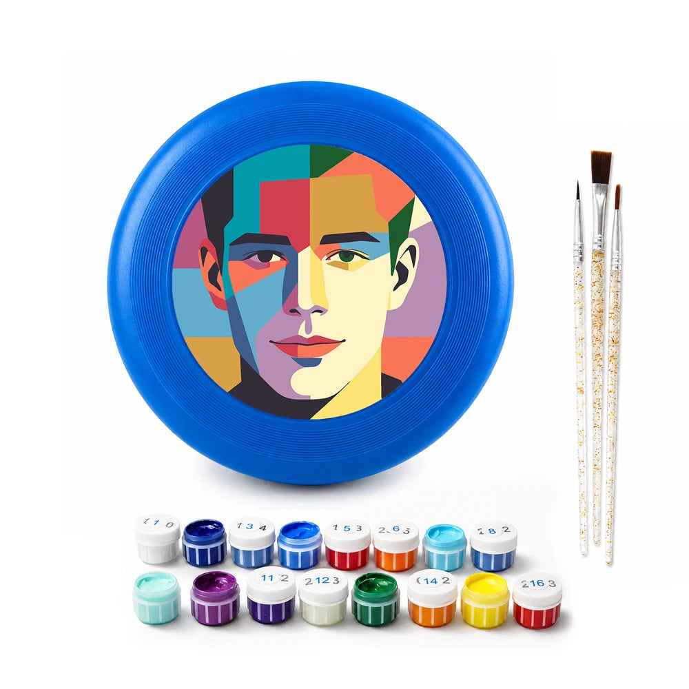 
Paint by Numbers - Frisbee | Geometric Man Portrait