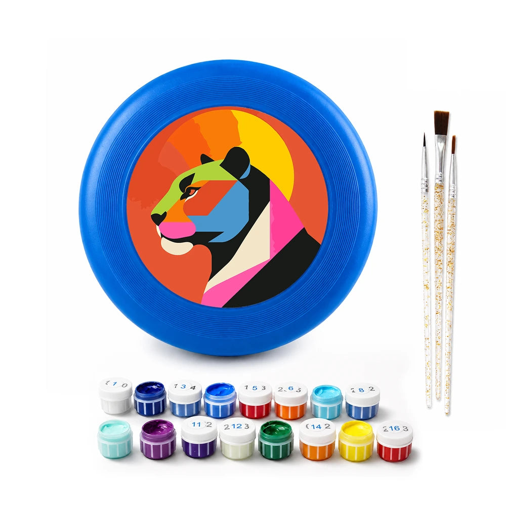 
Paint by Numbers - Frisbee | Geometric Panther