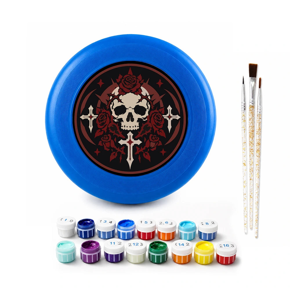 Paint by Numbers - Frisbee | Gothic Skull Crest