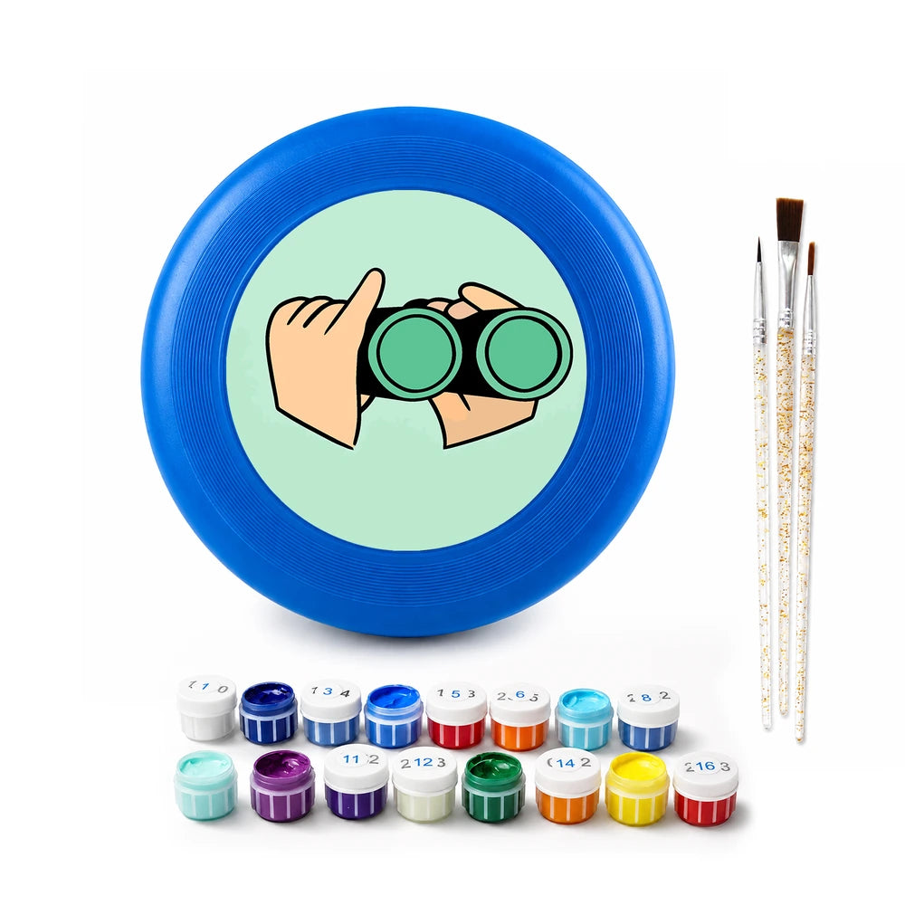 Paint by Numbers - Frisbee | Hand with Binoculars