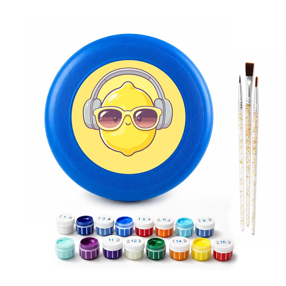 Paint by Numbers - Frisbee | Lemon with Headphones