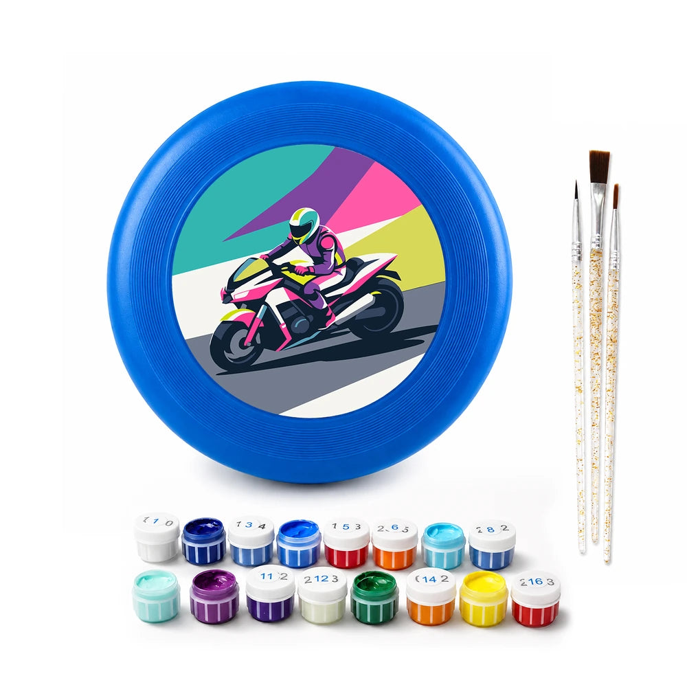 
Paint by Numbers - Frisbee | Motorbike Racer