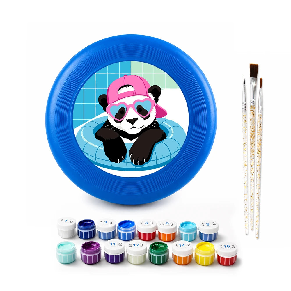 Paint by Numbers - Frisbee | Panda in a Pool Ring