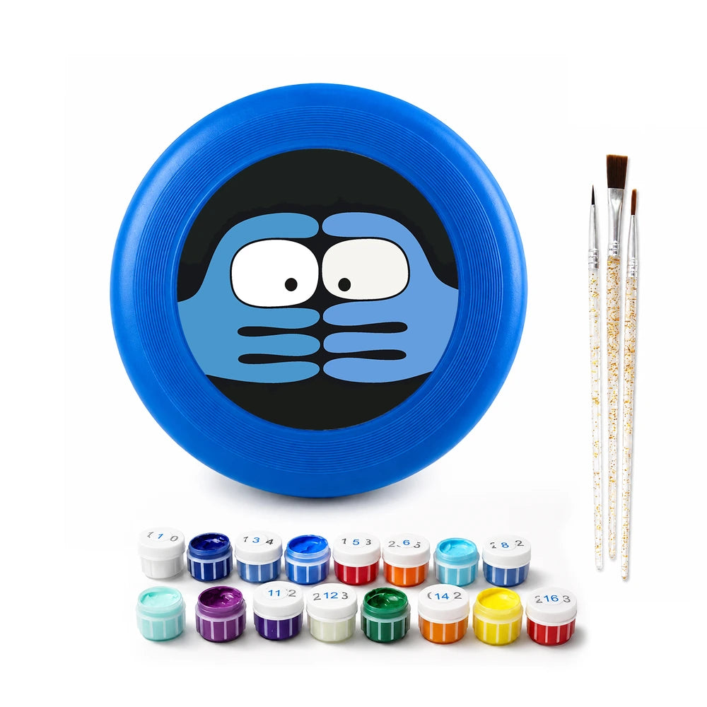 
Paint by Numbers - Frisbee | Peeking Blue Face