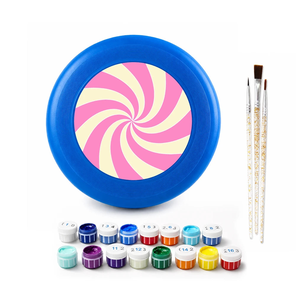 Paint by Numbers - Frisbee | Pink Candy Swirl